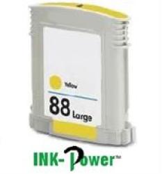 Inkpower Generic Replacement For HP88XL C9393A Yellow Ink Cartridge-page Yield 700 Pages With 5% Coverage For Use With Officejet Pro K 5300 5400 5400DN