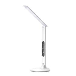 T7 Ac 100-240V 10W Foldable Rotatable LED 5-GRADE Dimmable Desk Lamp With Calendar Display White