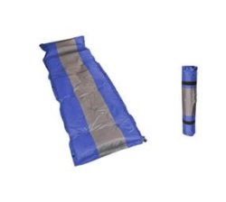 184X60CM Self-inflating Single Camping Mattress With Inflatable Headrest - Blue