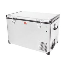 Snomaster - 75L Single Compartment Stainless Steel Fridge freezer Ac dc