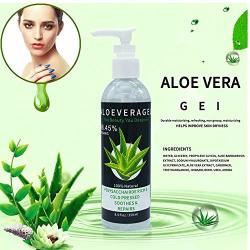 Natural Aloe Vera Gel Cnebo Portable Hydrating Soothing Lotion Facial Cream Moisture Aloe Vera Gel For Face Hand After-sun Repairing Acne Scar