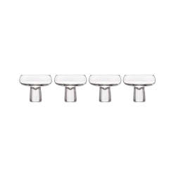 Carrol Boyes 4 Piece Aura Champagne Coupe Set Clear