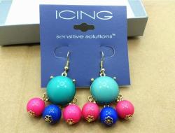 True Grace Accessories Colorful Dangle Earrings