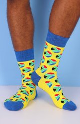Men's South Africa Socks - Yellow - Yellow One Size