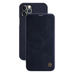Qin Series Leather Card Cover For Apple Iphone 12 Pro Max Blue