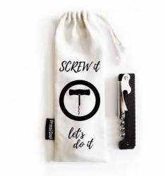 Screw It Let's Do It - Cotton Bag With Bottle Opener