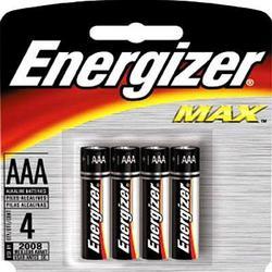 Energizer Size AA Alkaline MAX - 4 Pack