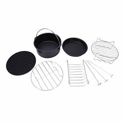 Moligh Doll 6-PIECE 7-INCH Air Fryer Accessories Universally Available For Gowise Cozyna Popular Kitchen Appliances For All 3.7QT - 5.3QT - 5.8QT Models Handsel Cookbook