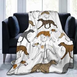 Chuanyunshoudianzi Woollen Blanket Whippet Rand Pattern Throws For Single Beds Blankets Throws Soft And Comfortable