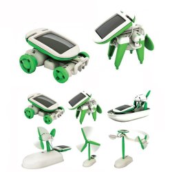 New 6 In 1 Educational Solar Toys Kit Robot Chameleon