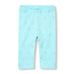The Children's Place Girls' Baby Leggings 3 4 Pant Bay Breeze 00935 3T