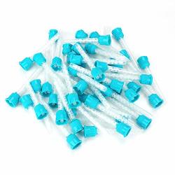 Dental Mixing Tips 50PCS Silicone Rubber Intraoral Mixing Tips Or Disposable Mix Propotion 1:1 Delicate Margins Of Tooth Preparations