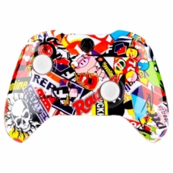 XBOX One Wireless Controller With 3.55 Jack Shell Pattern Series Sticker Bomb High Gloss Hydro Dipped Finish