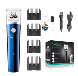 Pet Hair Trimmer Clipper: 4-COMB Set With Ceramic Blade & Free Key Ring