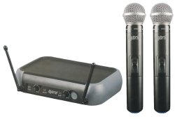 Hybrid Dual UHF Cordless Hand Microphone System