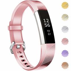 Maledan Compatible With Fitbit Alta Bands Replacement Band For Fitbit Alta Hr alta ace Large Rose Gold