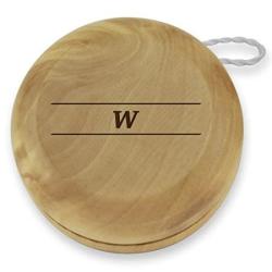 Dimension 9 Initial Or Monogram W Classic Wood Yoyo With Personalized Laser Engraving