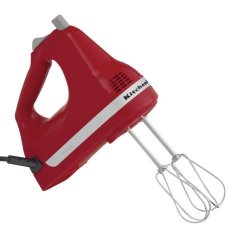 Factory Reconditioned Kitchenaid RRKHM5ER 5-SPEED Ultra Power Hand Mixer Empire Red