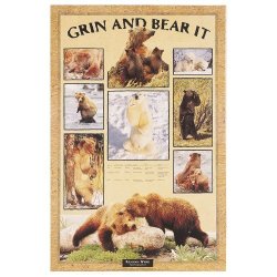Knowledge Unlimited Inc. Bears Of North America - Grin And Bear It Poster
