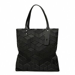 New Bag Women Sac Lingge Matte Tote Geometry Quilted Shoulder Bags Ladies Plain Folding Handbags Bolso Black