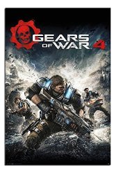 Gears Of War 4 Game Cover Poster Gloss Laminated - 91.5 X 61CMS 36 X 24 Inches