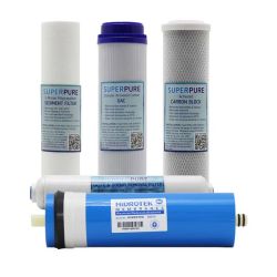 5-STAGE Water Filter Replacement Cartridge Set Incl Ro Membrane