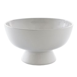 - Footed Salad Bowl - White