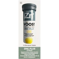 Voost Zinc Plus Effervescent Tablets Citrus 10S
