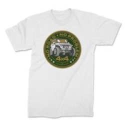 Ton No Road No Problem - Jeep Unisex Premium T-Shirt White