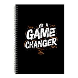 Changer A4 Notebook Spiral Lined Motivational Graphic Notepad Present 117