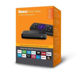 Roku Premiere HD 4K HDR Streaming Media Player With Simple Remote - 3920R - New - Damaged Packaging