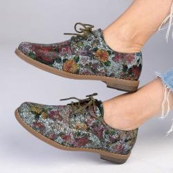 Soft Style By Hush Puppy Tyler Crackle Floral - Sage - 9