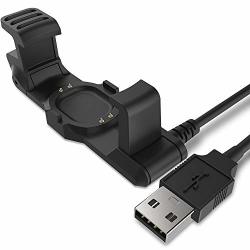 Tusita Charger For Garmin Forerunner 225 Smartwatch - USB Charging Cable Clip Cradle 100CM - Fitness Tracker Accessories