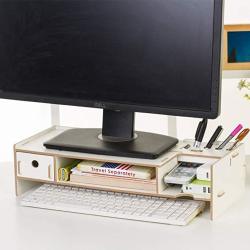 laptop stand with drawer for desk