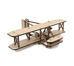 3D Wooden Model Wright Brothers Plane