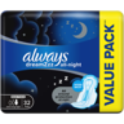 Always Dreamzzz Extra Long Maxi Thick All-night Sanitary Pads 32 Pack
