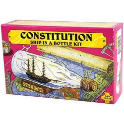 Uss Constitution Ship Build Your Own Boat In A Bottle Model Kit - Made In Us
