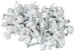 Noble Round Cable Clips 12MM White 100 Pieces Per Pack Retail Packaging 3 Months Warranty Product Overviewthe Noble 12MM Round Cable Clips With Nail