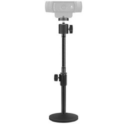 Innogear Adjustable Desktop Stand Flexible Holder Stand With Tripod Head Gooseneck And Base For Logitech Webcam C922 C930E C920S C920 C615 And Brio And