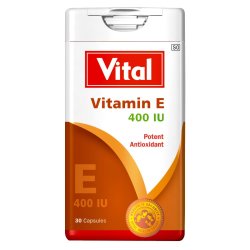 Vital - Vitamin E Potent Antioxident Capsules 30'S