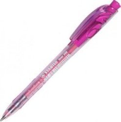 Stabiliner Retractible Ball Point Pen - Medium Pink