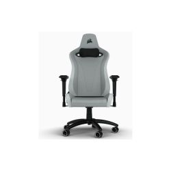 Corsair TC200 Leatherette Gaming Chair Standard Fit Light Grey white