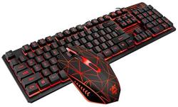 Docooler USB Wired Gaming Keyboard And Mouse Combo Waterproof Mice For Gaming Laptop Desktop