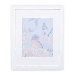 EcoHome 16X20 White Picture Frame - Matted To 11X14 Frames By