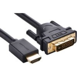 UGreen HDMI M To Dvi-d 24+1 M 3M Cab-bk