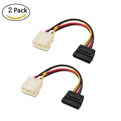 9DAYSMINER 4 Pin Molex To Sata Power Cable Adapter - 6 Inches