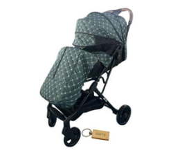 Travel System Baby Stroller Jogger Pram With Keychain Green