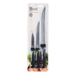 Kitchen Knife Set - Stainless Steel - Assorted Sizes - 3 Piece - 8 Pack