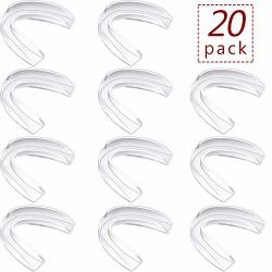 Bbto 20 Pieces Transparent Sports Mouth Guards Mouth Protection Athletic Mouth Guard For Kids And Adults