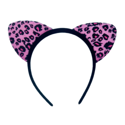 Pink Cheetah Headband 5 Packs Of 12